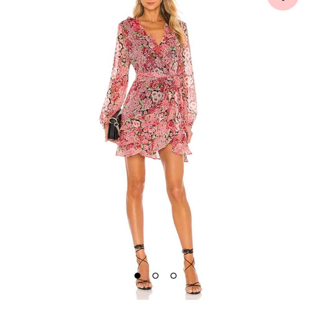 Revolve Bardot Frill floral dress 😍sz L